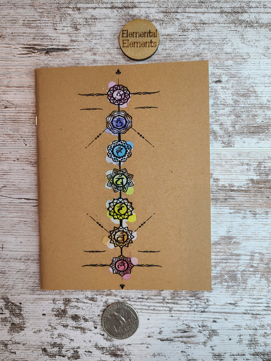 7 Chakra - Root, Sacral, Solar, Heart, Throat, Third-Eye, Crown Journal Notebook
