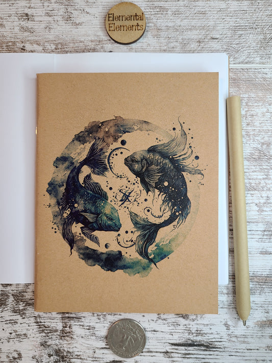 Pisces Zodiac Astrology Journal Notebook