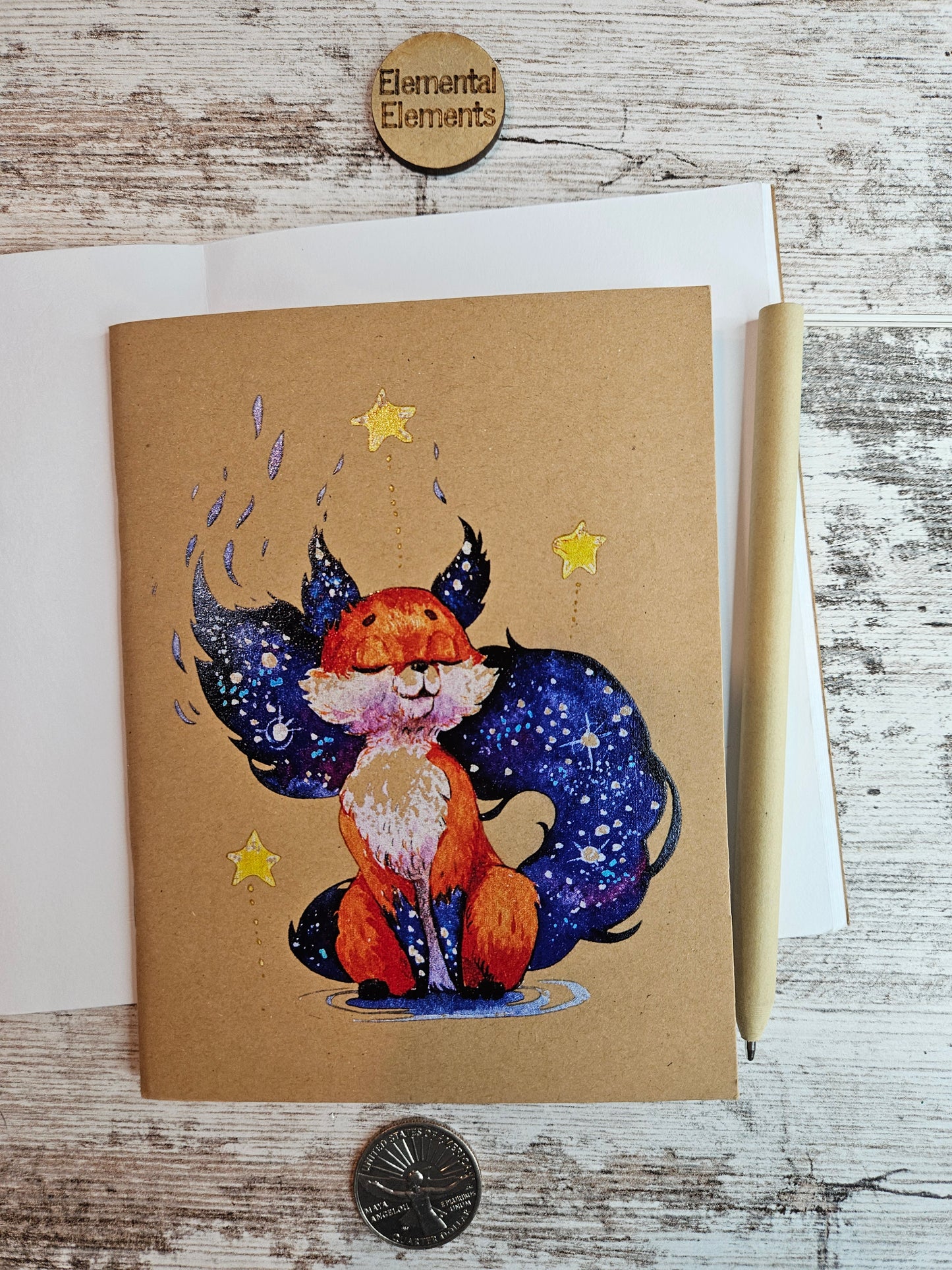 Celestial Fox Dreams Journal Notebook