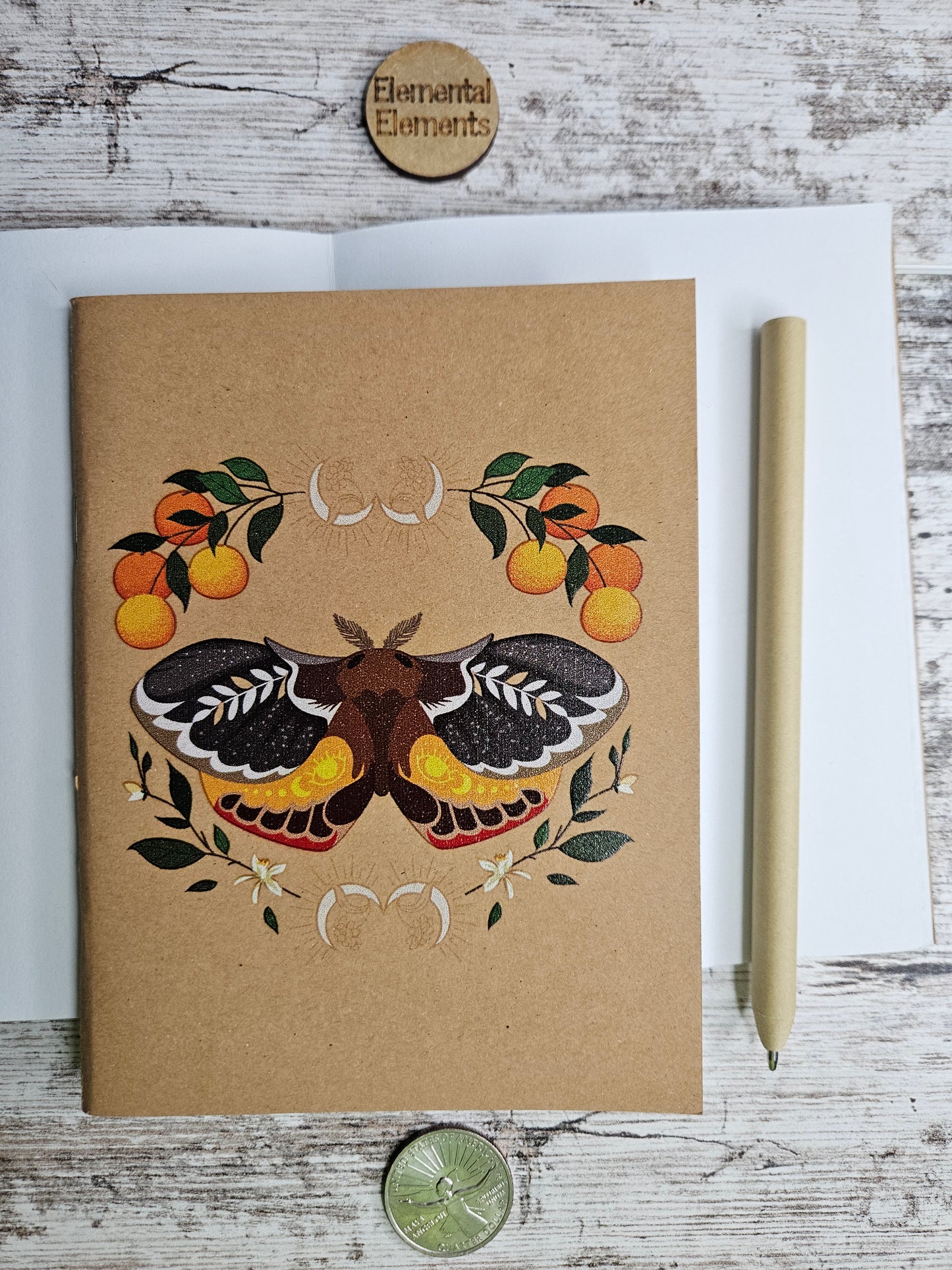 Mabon Harvest Moth Journal Notebook