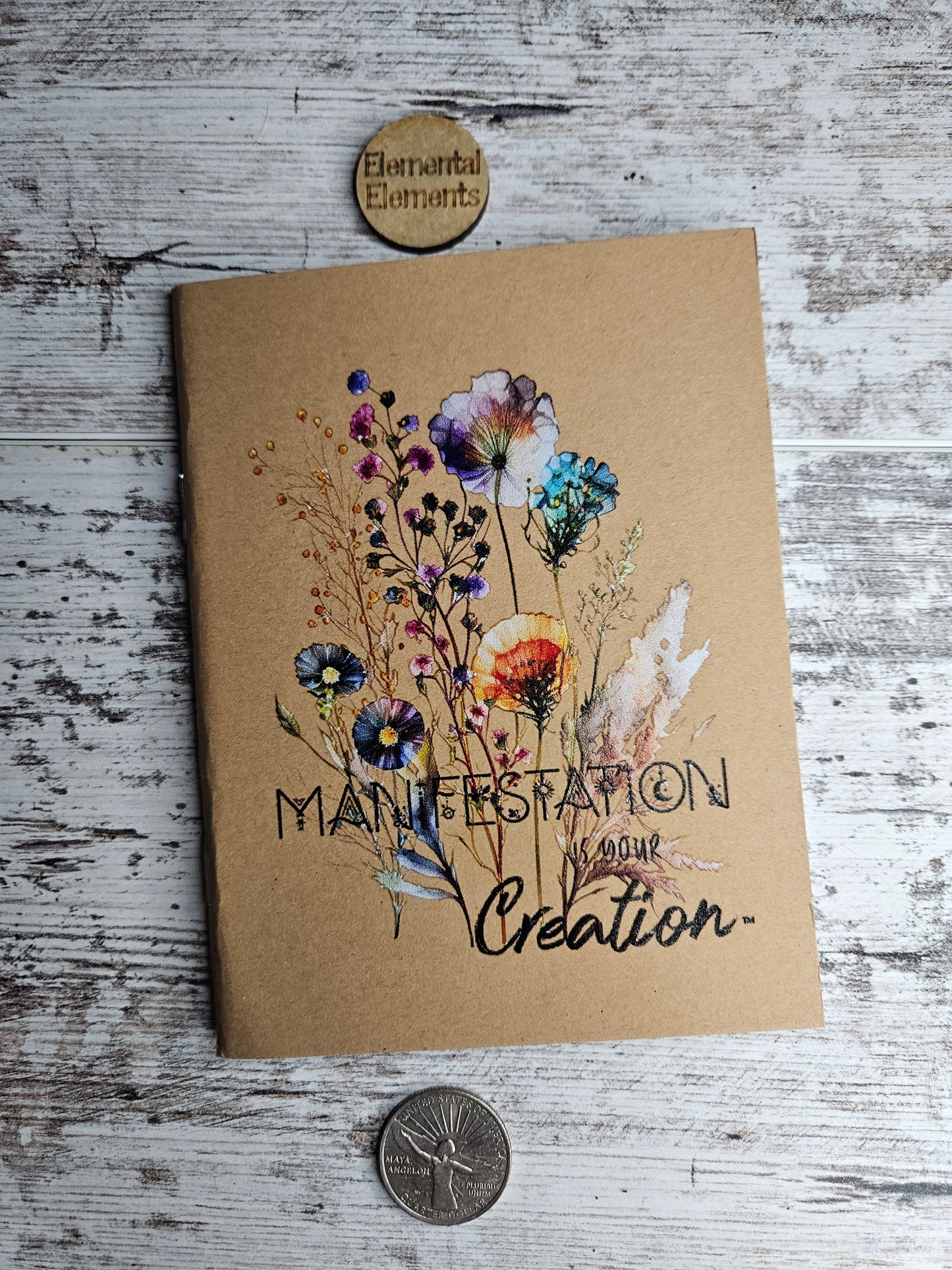 Journal Notebook | Manifestation is Your Creation ™ Floral.