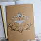 White Lunar Moth Journal Notebook