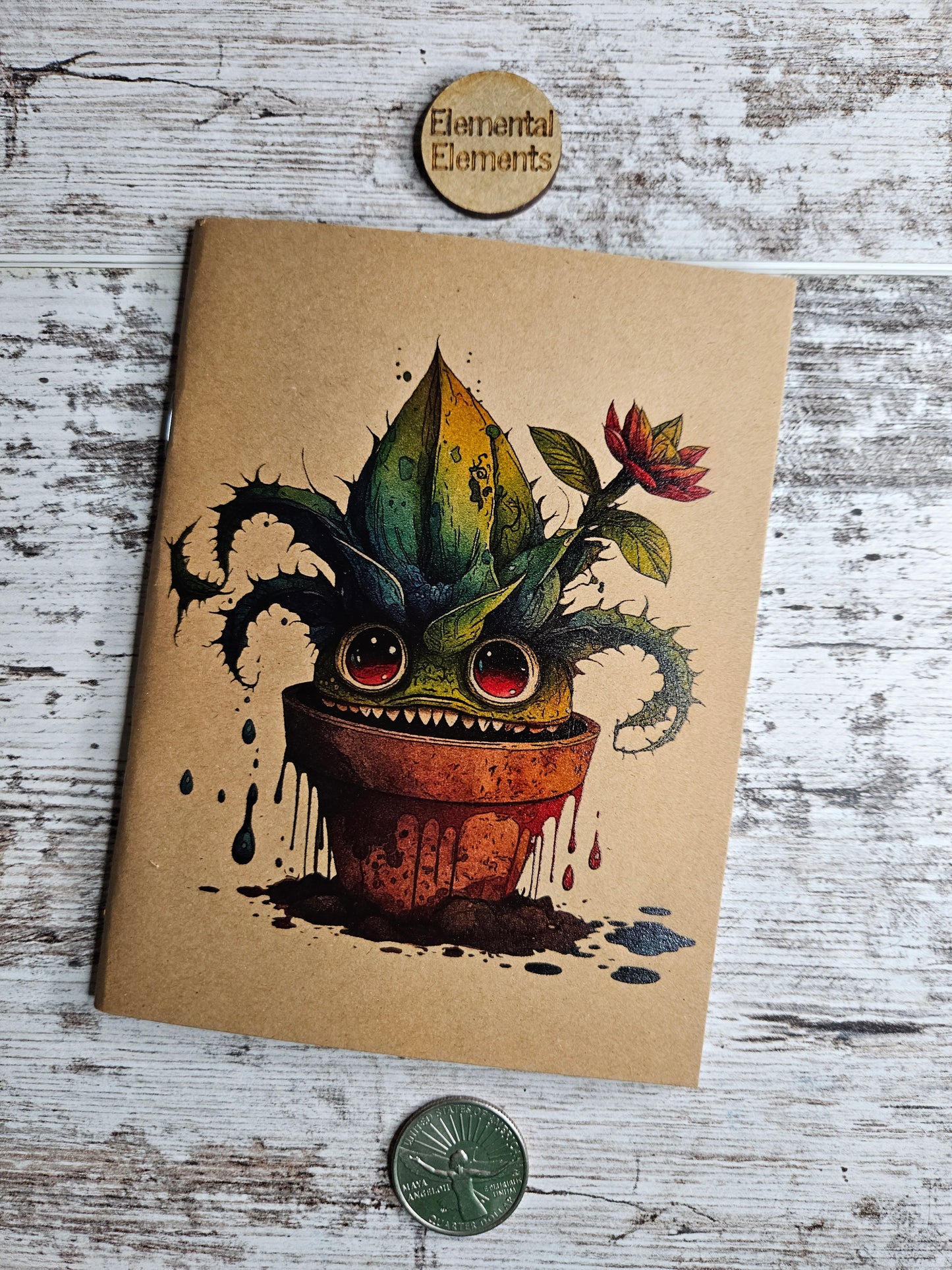 Zombie Plant Puppy Journal Notebook