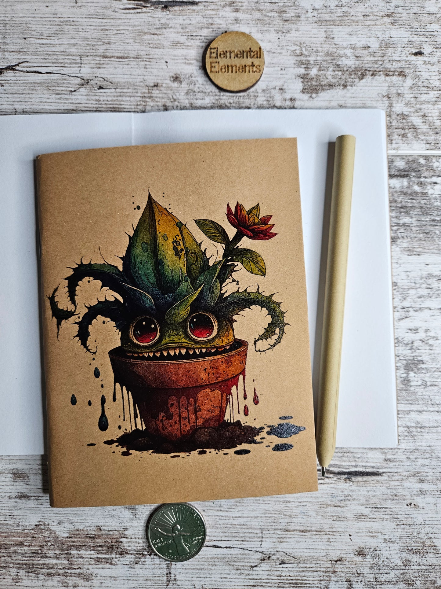 Zombie Plant Puppy Journal Notebook