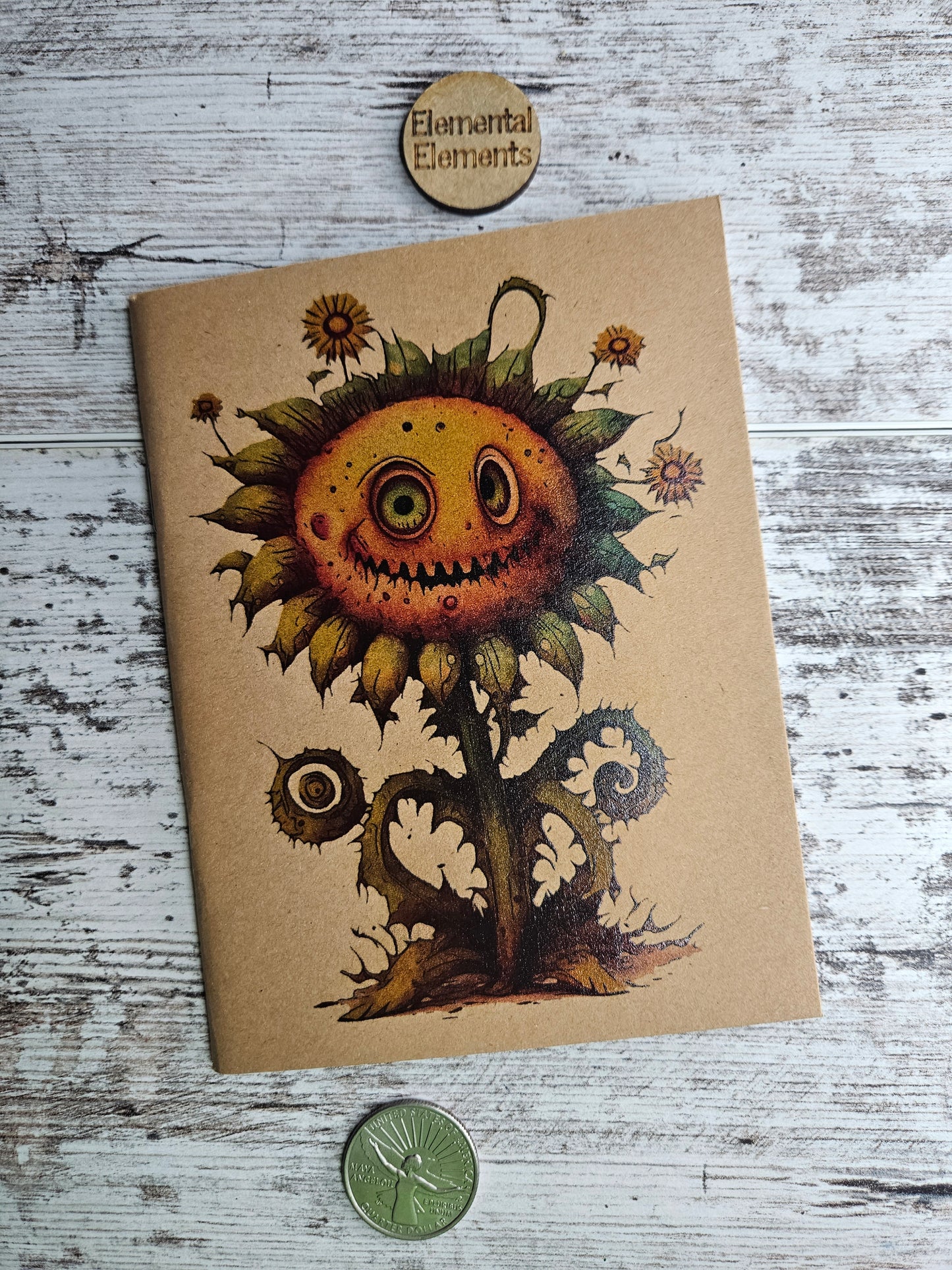 Zombie Sunflower Journal Notebook