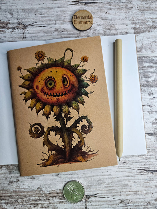 Zombie Sunflower Journal Notebook