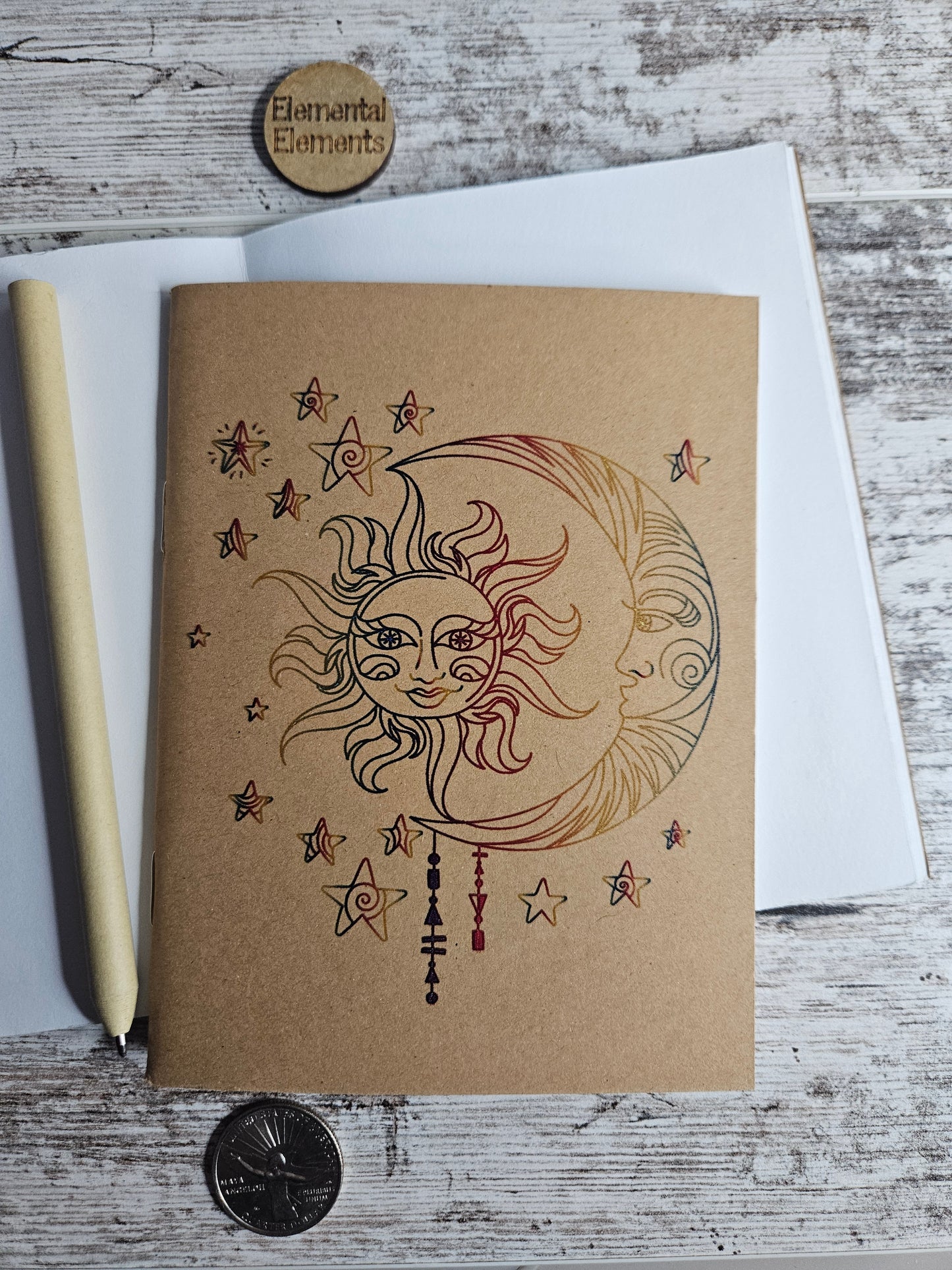 Touch of Whimsy Sun & Moon Journal Notebook