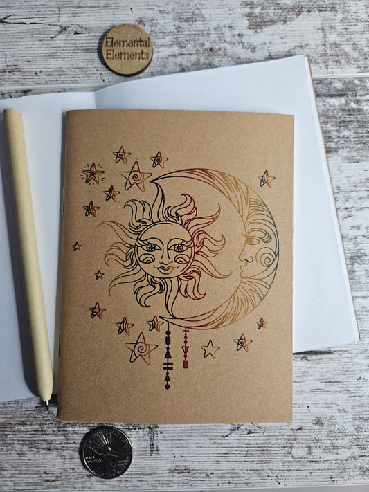 Touch of Whimsy Sun & Moon Journal Notebook