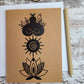 Lotus Flower Sun Moon Goddess Journal Notebook