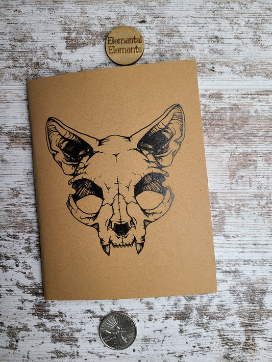 Kitty Cat Skull Journal