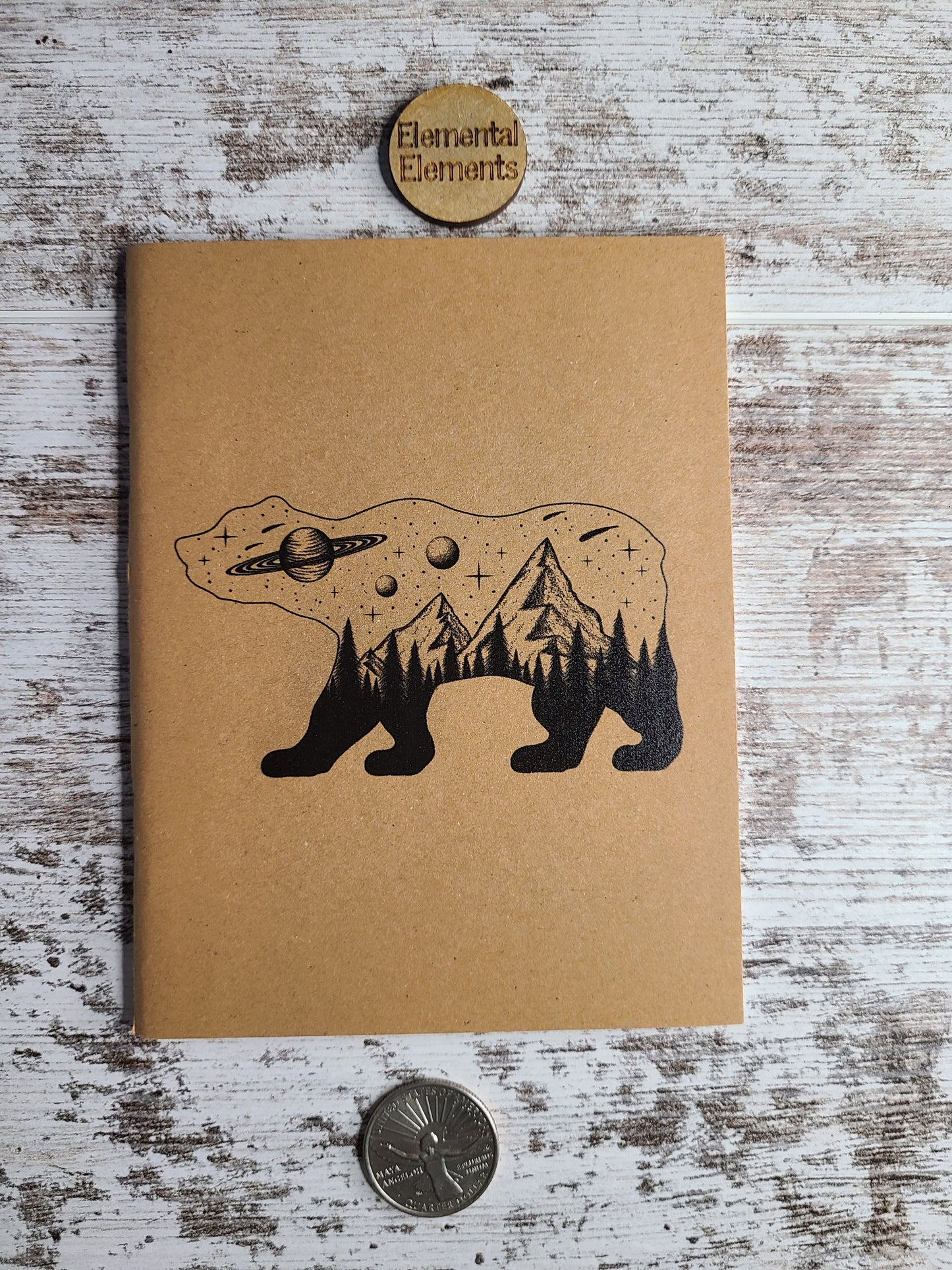 Celestial Bear Journal Notebook - | Elemental Elements