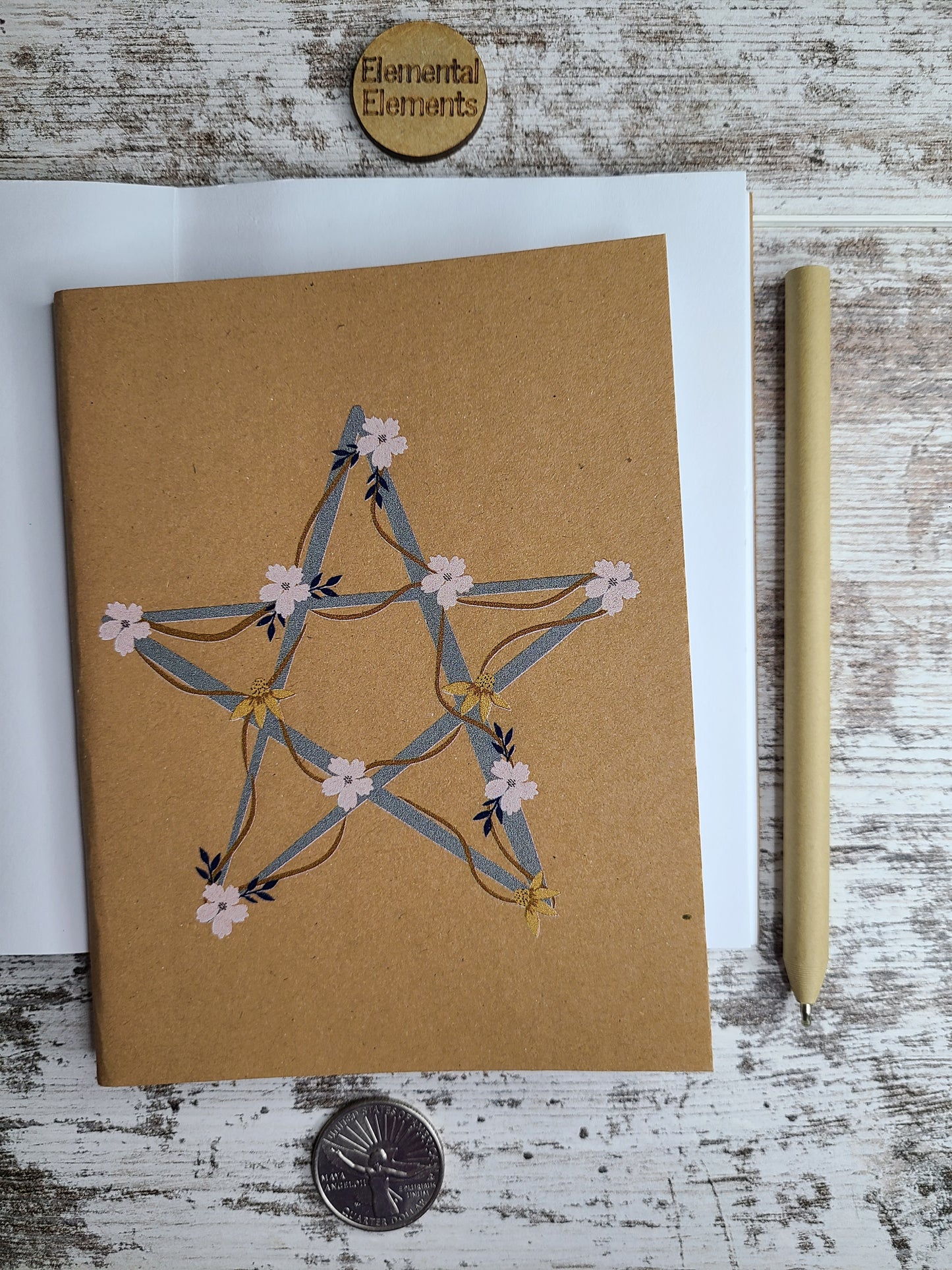 Floral Pentacle Journal Notebook