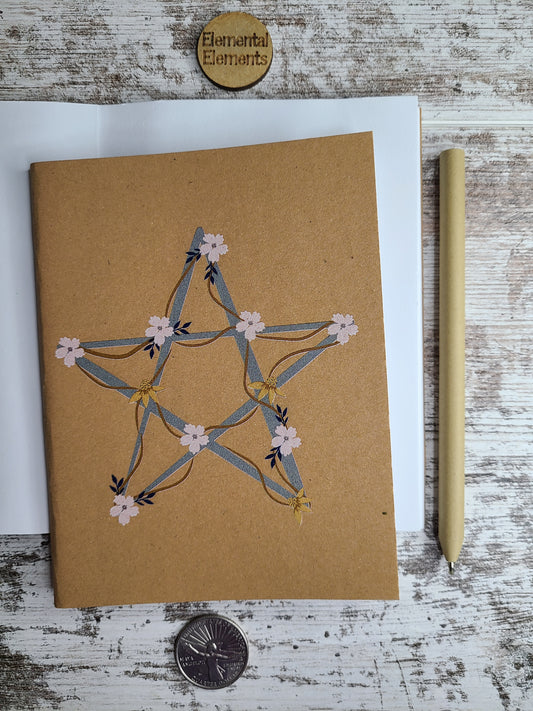 Floral Pentacle Journal Notebook