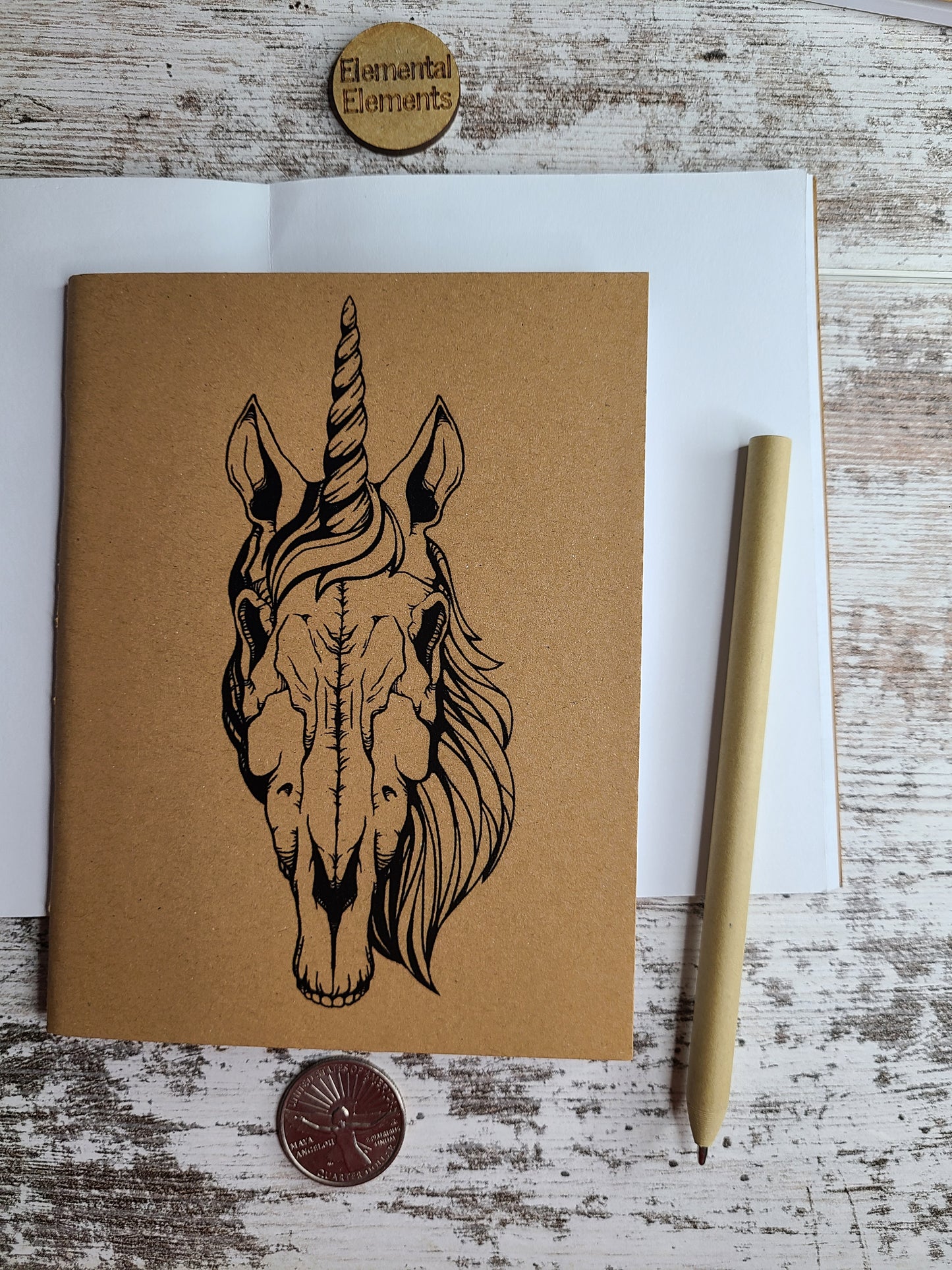 Unicorn Skull Journal