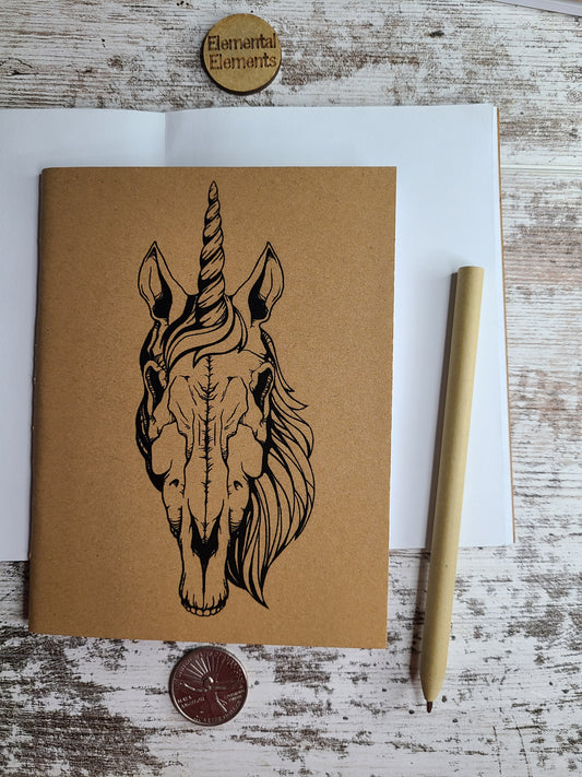 Unicorn Skull Journal