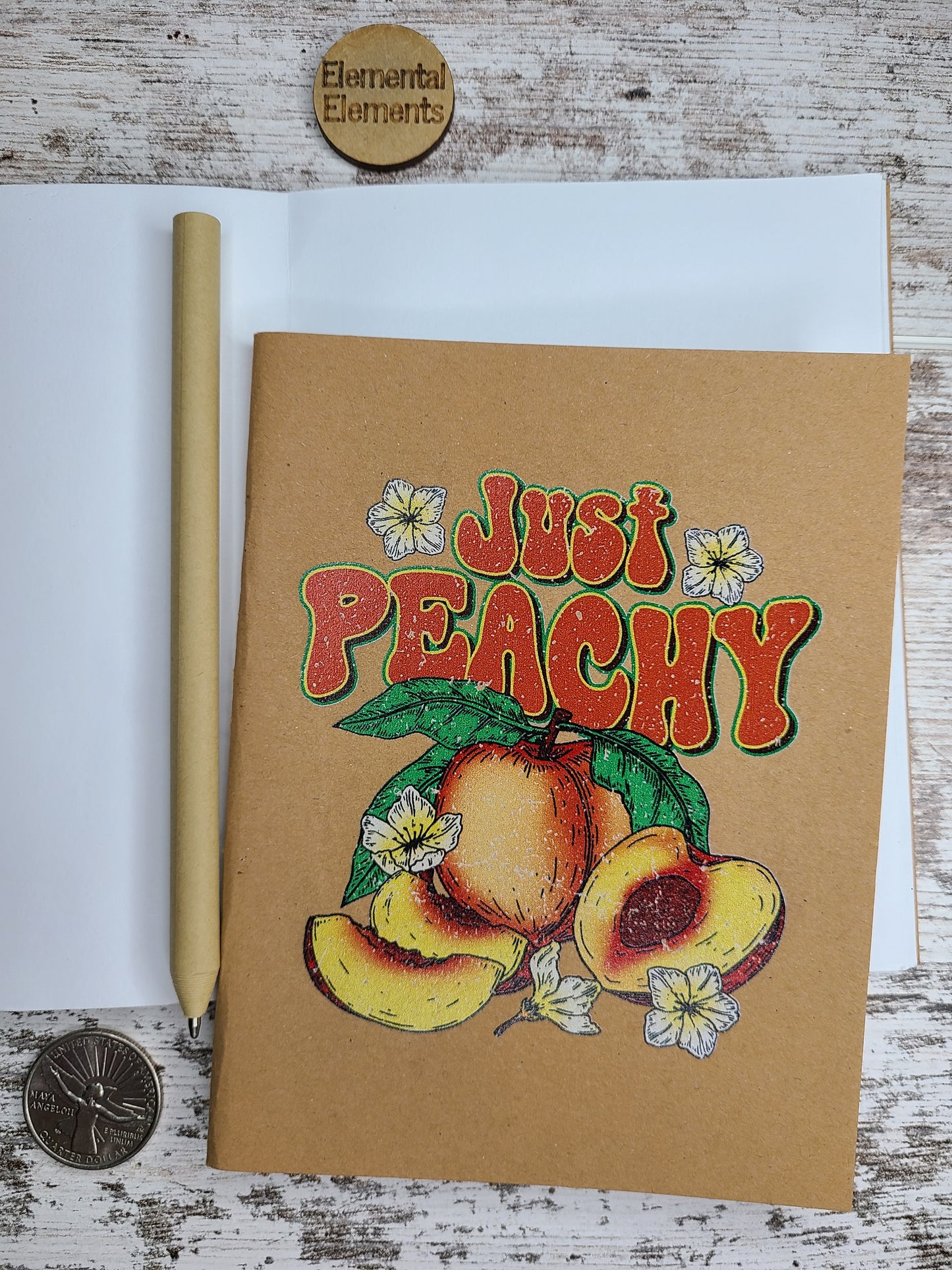 Just Peachy Notebook Journal