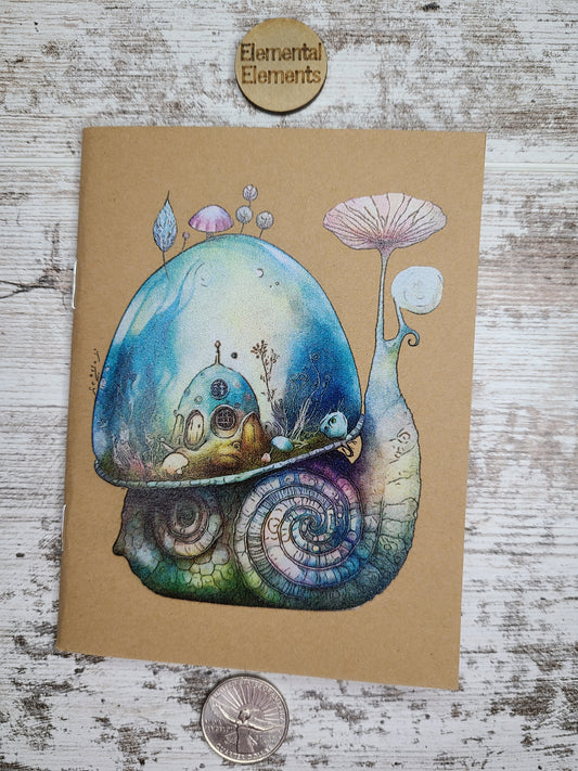 Whimsical Journal Snail Cottagecore Notebook