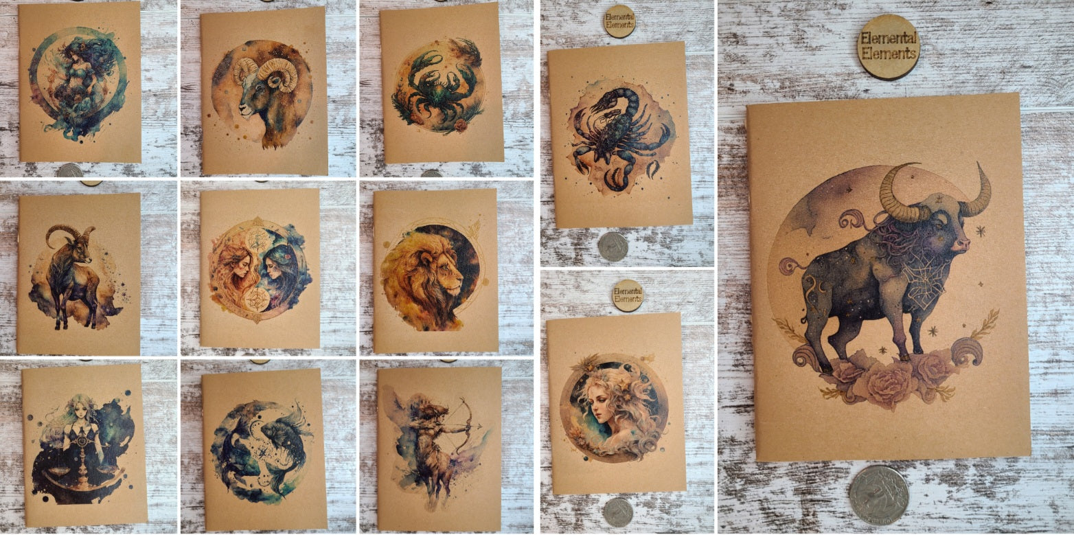 All 12 zodiac journal complete bundle.