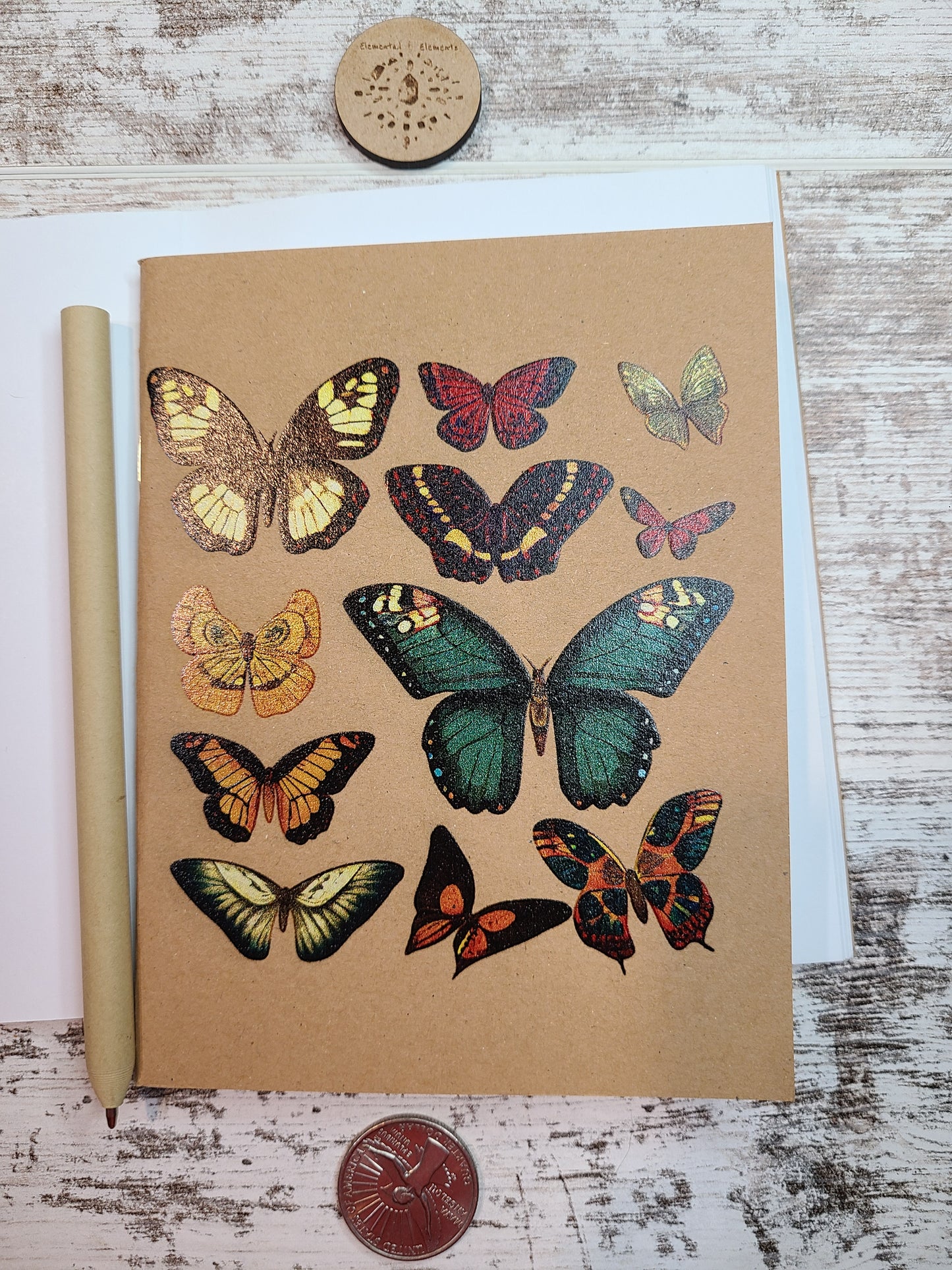 Butterfly Collage Journal Notebook