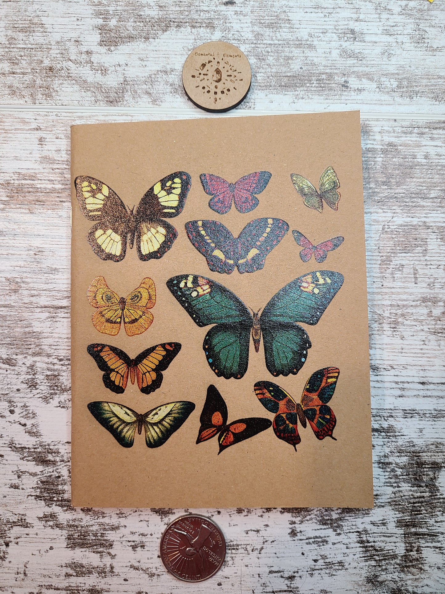 Butterfly Collage Journal Notebook