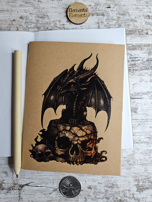 Dragon Skull Journal Notebook | Elemental Elements