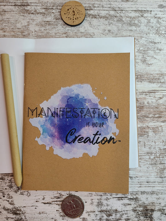 Manifestation is Your Creation ™ Galaxy Journal Notebook