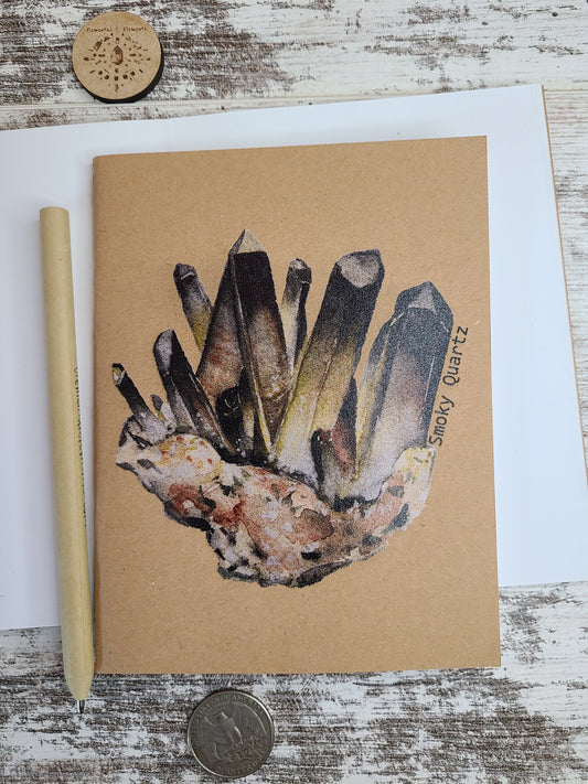 Smoky Quartz Crystal Specimen Notebook Journal