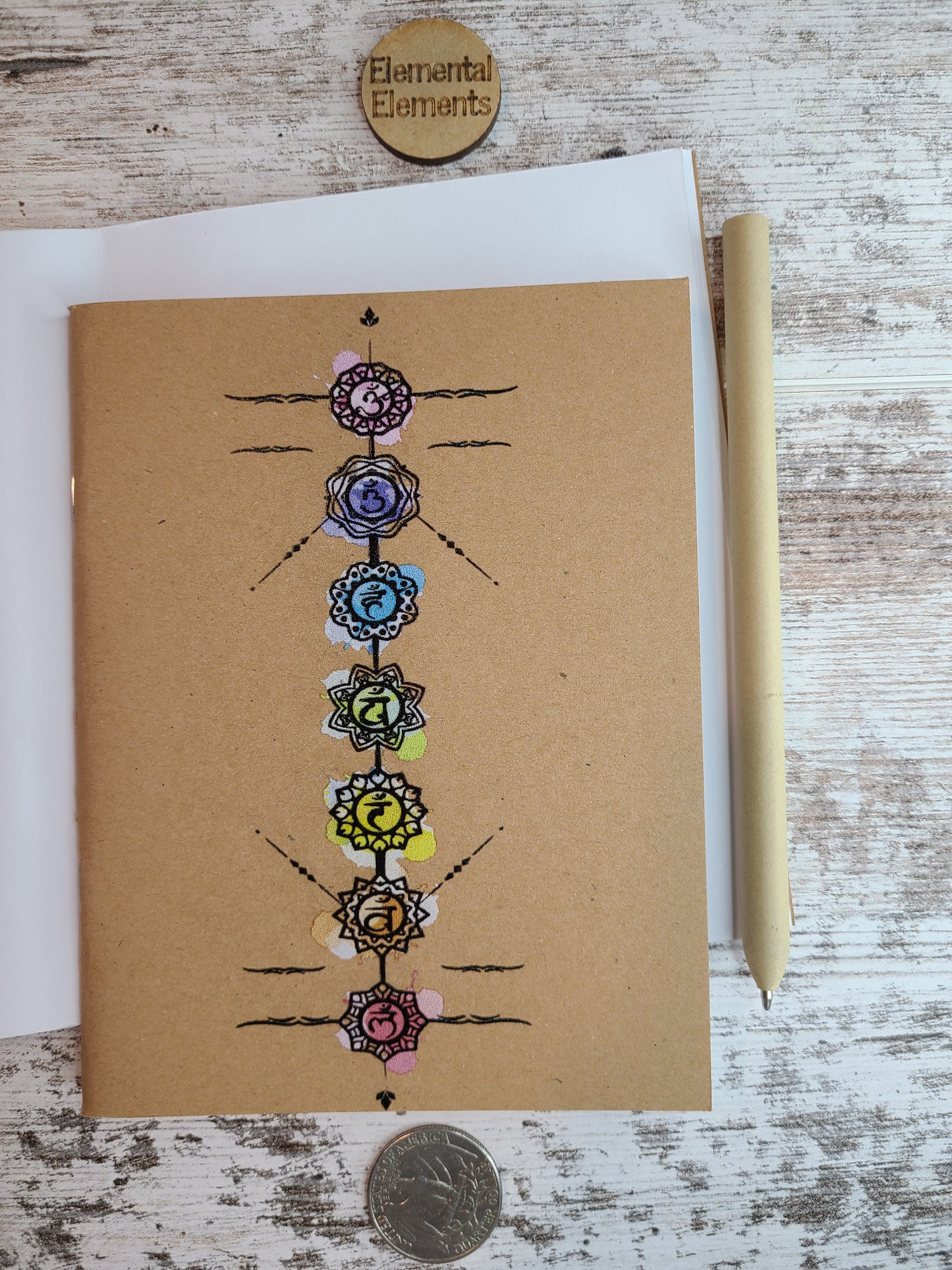 7 Chakra - Root, Sacral, Solar, Heart, Throat, Third-Eye, Crown Journal Notebook