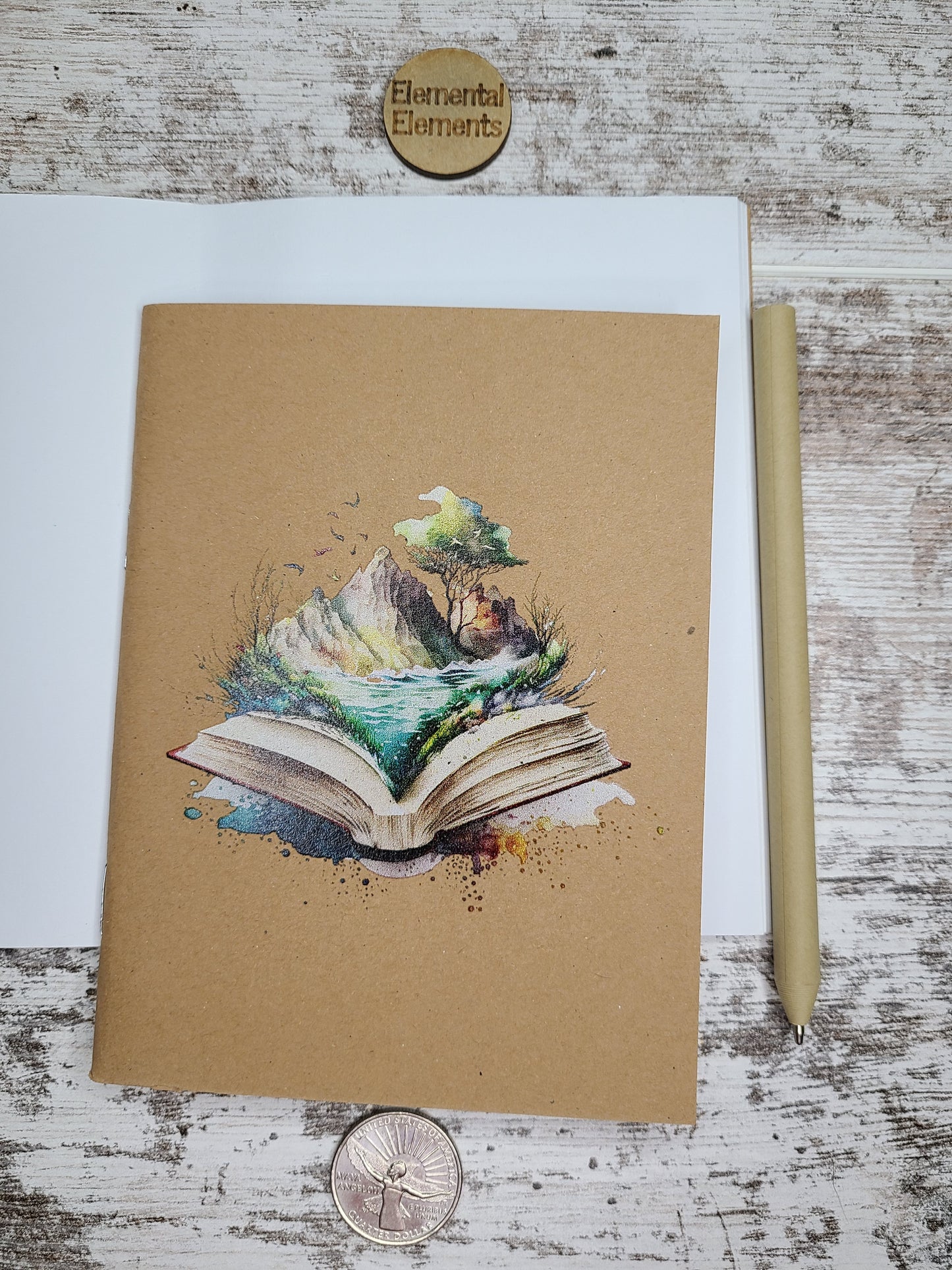 Book Journal Fantasy Island Notebook | Elemental Elements