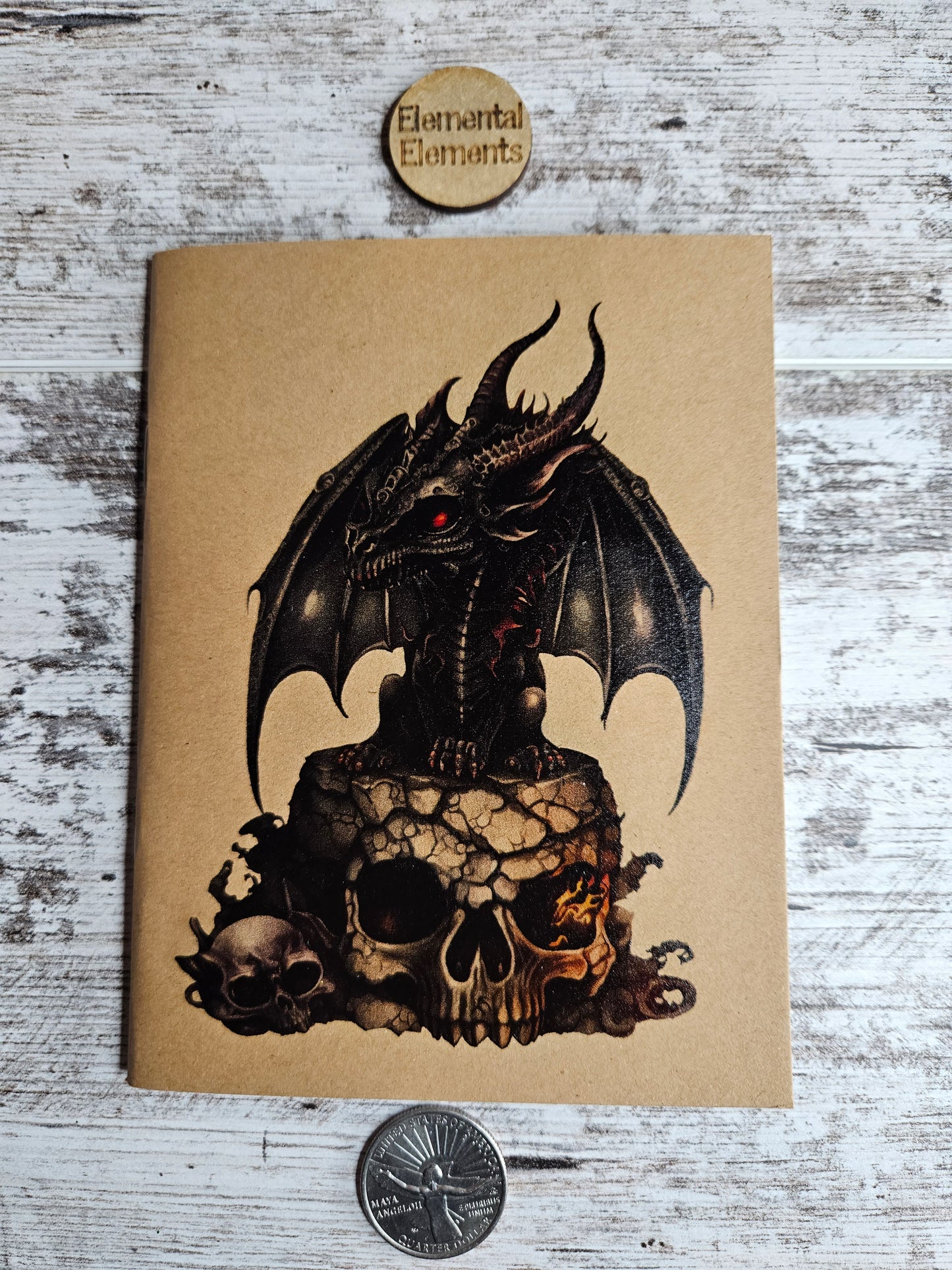 Dragon Skull Journal Notebook | Elemental Elements