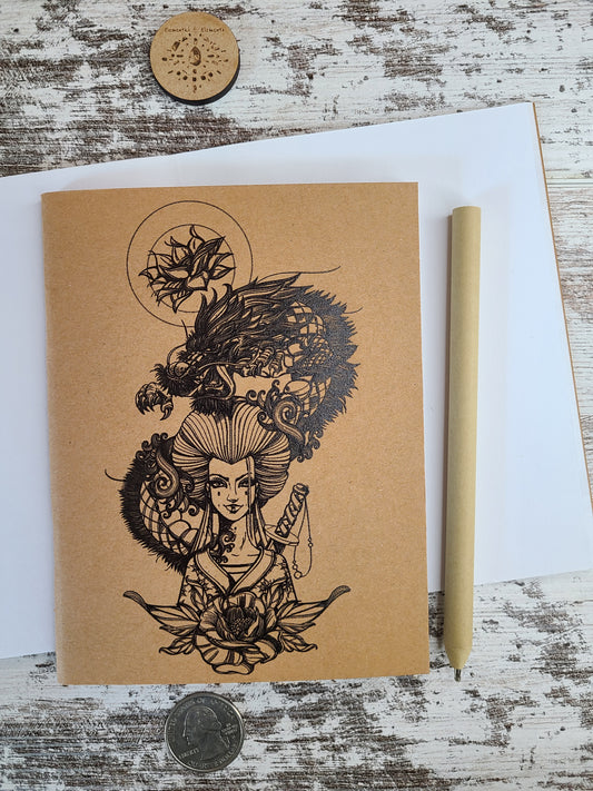 Fire Element Goddess Notebook Journal - | Elemental Elements