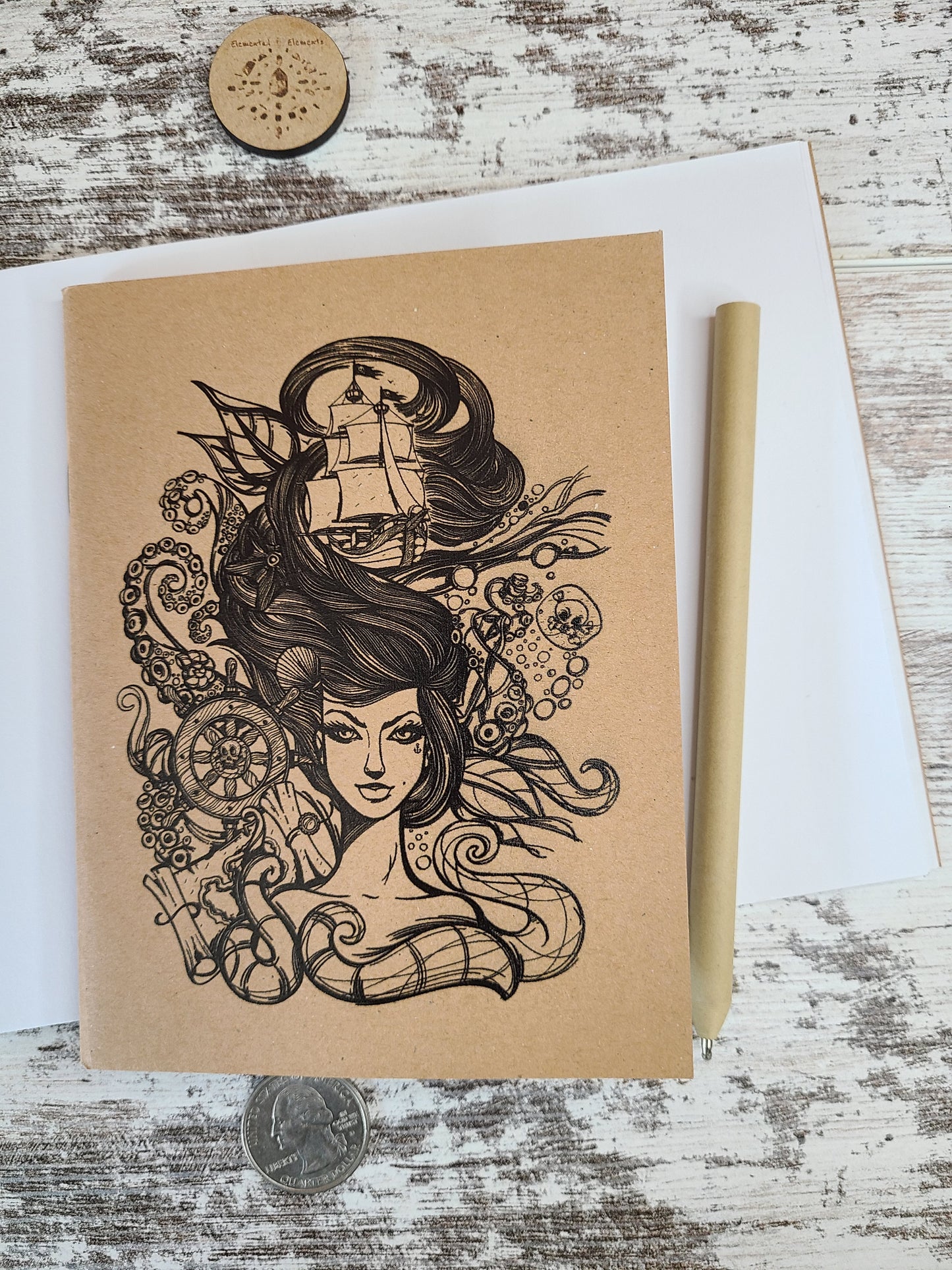 Water Element Goddess Notebook Journal